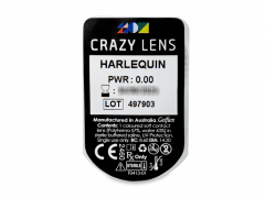CRAZY LENS - Harlequin - без диоптрий (2 однодневных цветных линз)