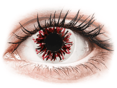 CRAZY LENS - Harlequin Black - с диоптриями