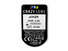 CRAZY LENS - Joker - без диоптрий (2 однодневных цветных линз)