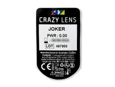 CRAZY LENS - Joker - без диоптрий (2 однодневных цветных линз)