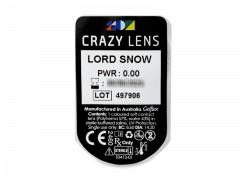 CRAZY LENS - Lord Snow - без диоптрий (2 однодневных цветных линз)