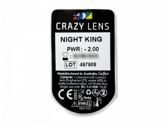 CRAZY LENS - Night King - с диоптриями (2 однодневных цветных линз)