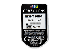 CRAZY LENS - Night King - с диоптриями (2 однодневных цветных линз)