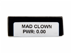 CRAZY LENS - Mad Clown - без диоптрий (2 однодневных цветных линз)