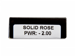 CRAZY LENS - Solid Rose - с диоптриями (2 однодневных цветных линз)