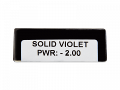 CRAZY LENS - Solid Violet - с диоптриями (2 однодневных цветных линз)