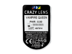 CRAZY LENS - Vampire Queen - без диоптрий (2 однодневных цветных линз)