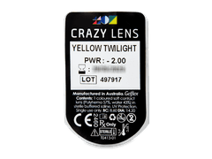 CRAZY LENS - Yellow Twilight - с диоптриями (2 однодневных цветных линз)