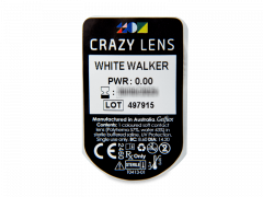 CRAZY LENS - White Walker - без диоптрий (2 однодневных цветных линз)