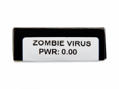 CRAZY LENS - Zombie Virus - без диоптрий (2 однодневных цветных линз)