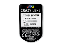 CRAZY LENS - Atom Bomb - без диоптрий (2 однодневных цветных линз)