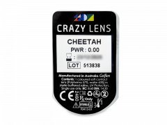 CRAZY LENS - Cheetah - без диоптрий (2 однодневных цветных линз)