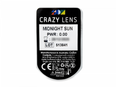 CRAZY LENS - Midnight Sun - без диоптрий (2 однодневных цветных линз)