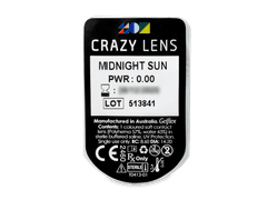 CRAZY LENS - Midnight Sun - без диоптрий (2 однодневных цветных линз)