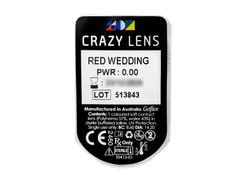 CRAZY LENS - Red Wedding - без диоптрий (2 однодневных цветных линз)