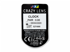 CRAZY LENS - Clock- без диоптрий (2 однодневных цветных линз)
