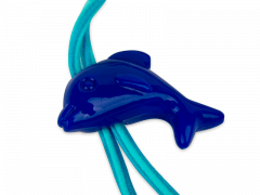 Шнур для очков синий - дельфин 