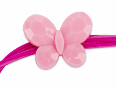 Шнур для очков в розовом цвете - бабочка 
