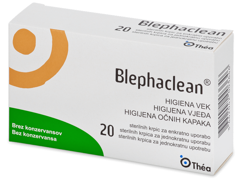 Стерильные салфетки Blephaclean для гигиены век 20 штук 