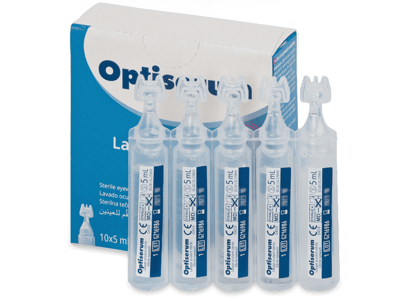 Раствор для промывки глаз Optiserum 10x 5 мл 