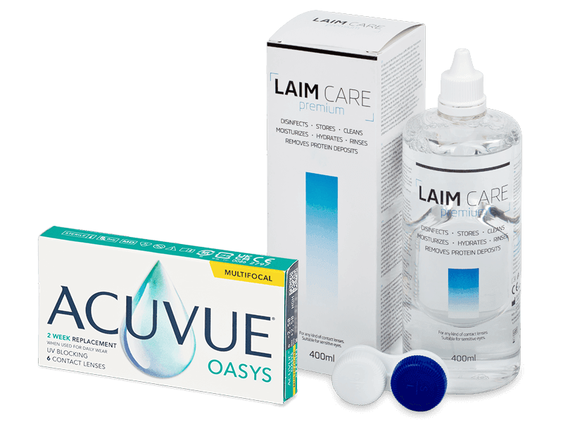 Acuvue Oasys Multifocal (6 линз) + Раствор Laim-Care 400 мл