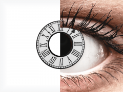 CRAZY LENS - Clock - с диоптриями (2 однодневных цветных линз)
