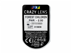 CRAZY LENS - Forest Children - с диоптриями (2 однодневных цветных линз)