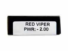 CRAZY LENS - Red Viper - с диоптриями (2 однодневных цветных линз)