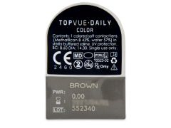 TopVue Daily Color - Brown - без диоптрий (2 однодневных цветных линз)