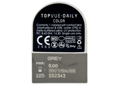 TopVue Daily Color - Grey - без диоптрий (2 однодневных цветных линз)