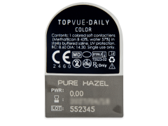 TopVue Daily Color - Pure Hazel - без диоптрий (2 однодневных цветных линз)