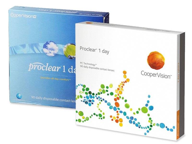 COOPERVISION Proclear 1 Day 90 линз. Линзы Proclear 1-Day 90 шт. Контактные линзы COOPERVISION Proclear 1 Day, 90 шт.. Линзы Проклеар купить.